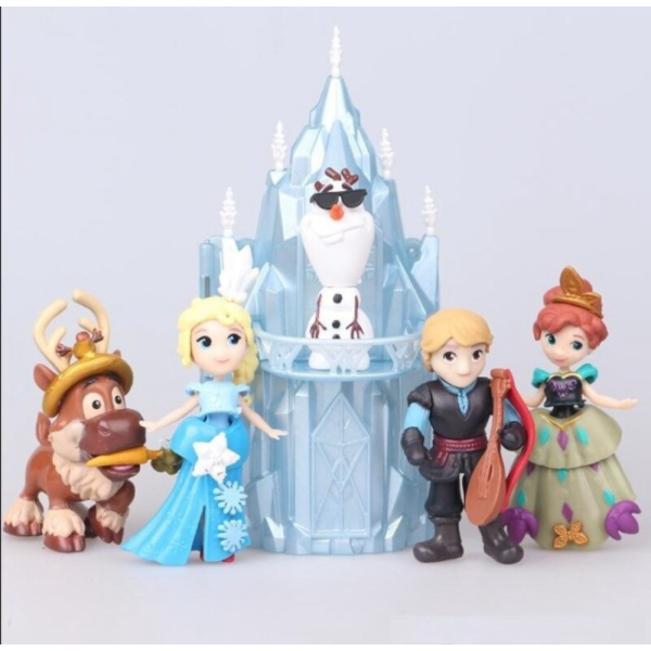 

Promo Frozen Elsa Anna Olaf Playset 6 Figure Cake Topper FAST SHIP Toy Doll Diskon