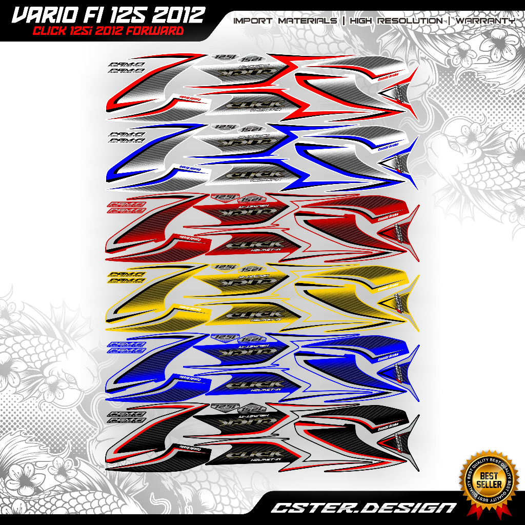 STRIPING VARIO 125 click 125i 2012 forward