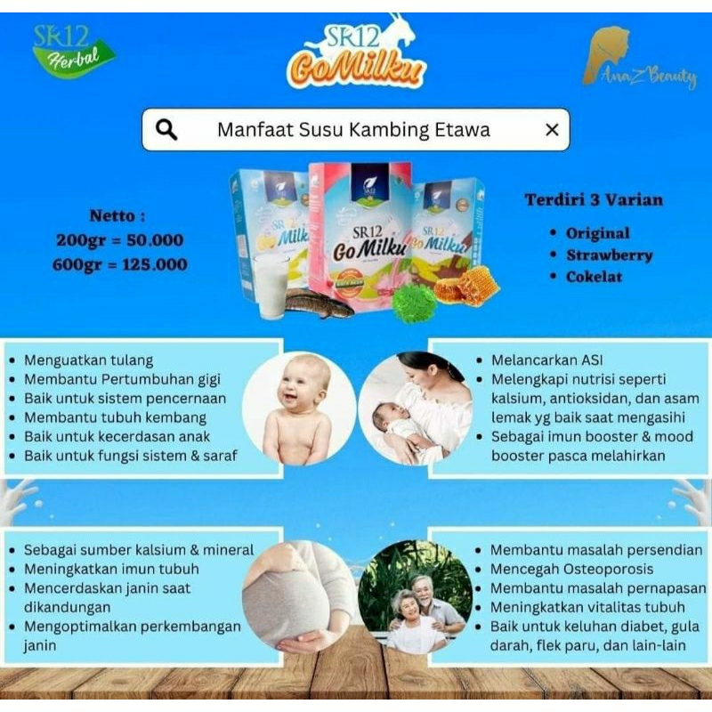 

GOMILKU SR12 SUSU KAMBING ETAWA/ SUSU HERBAL / SUSU KESEHATAN