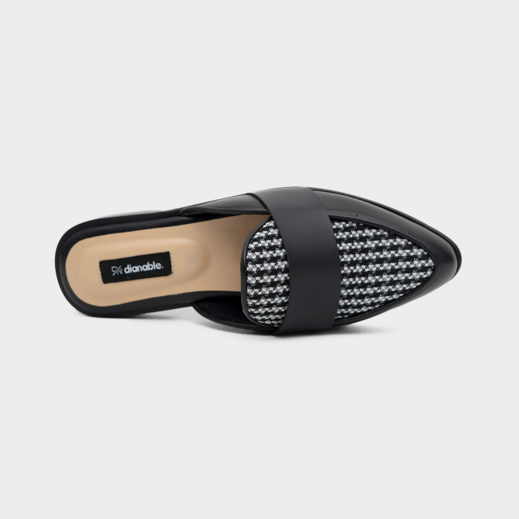 Dianable - Agatha Charcoal Mules Shoes