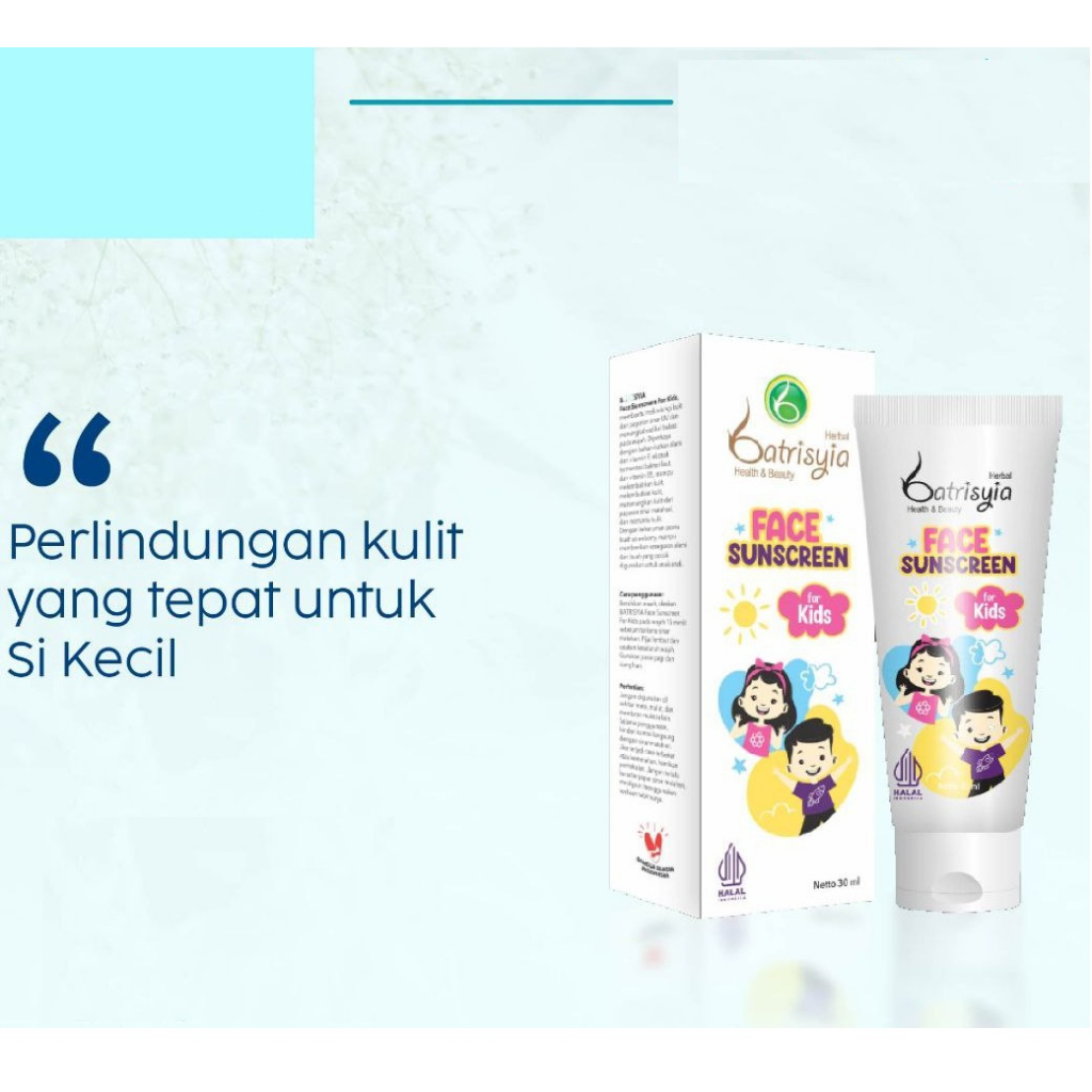 Batrisyia Face Sunscreen for Kids - Sunscreen Anak