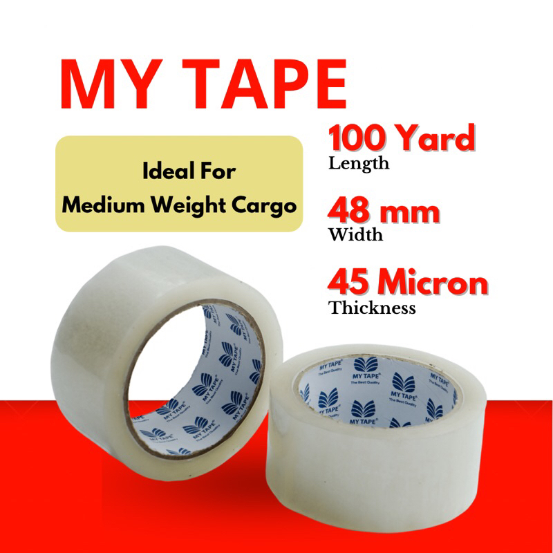 

mytape bening dan coklat pertabung 45.000