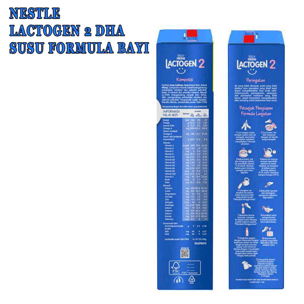 Susu Formula Bayi* Nestle Lactogen DHA* Susu Bubuk* 350gr