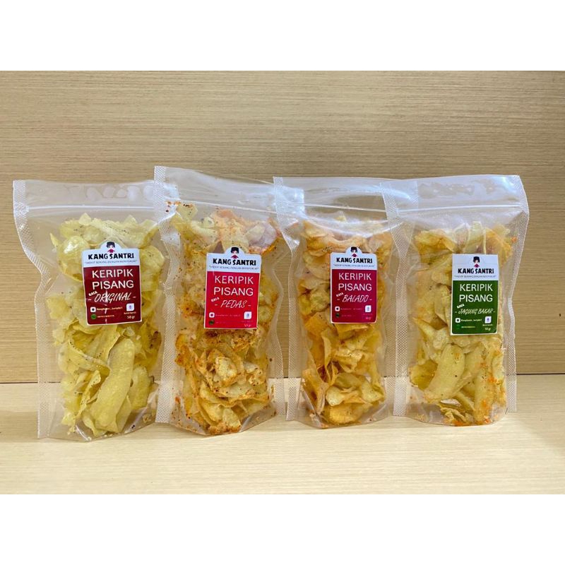 

KERIPIK PISANG KANG SANTRI, PEDAS, ENAK, KEKINIAN.