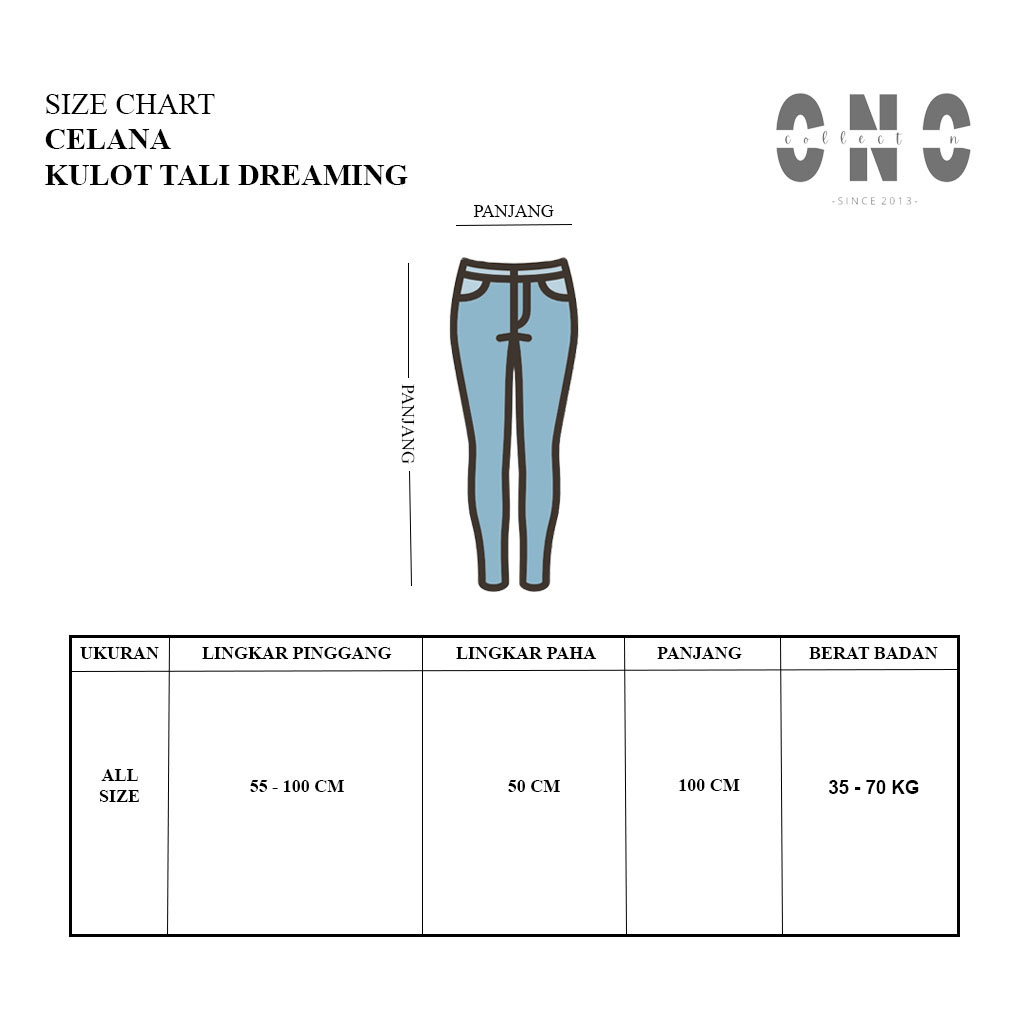 Korean LongPants ||  Celana Kulot Tali Dreaming Highwaist