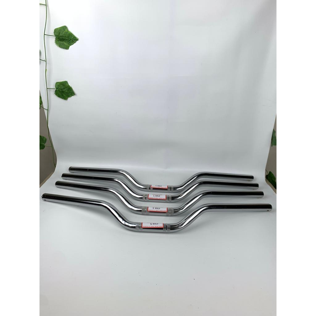 STANG STIR NINJA CHROME SEPEDA MOTOR KAWASAKI HARGA MURAH BERKUALITAS BAHAN BESI TEBAL