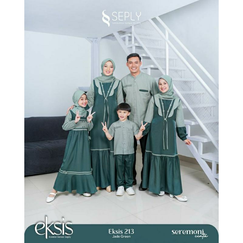 PROMO Eksis 212 Jade green/couple eksis/koko dan gamis