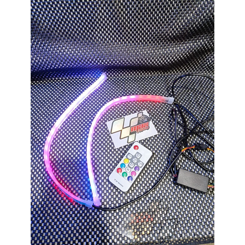 LAMPU ALIS LED RGB REMOTE CONTROL SEIN RUNNING MULTICOLOR SEMUA MOTOR