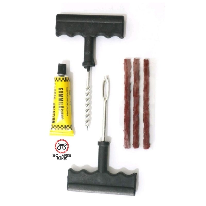 Tubeless Tire Repair Kit Alat Paket Tambal ban Tubles Lengkap