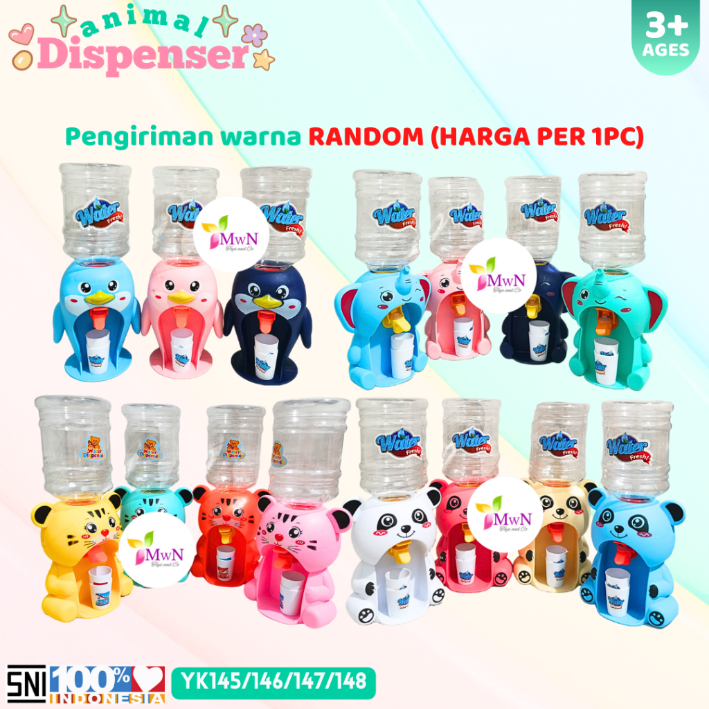 MWN Mainan Animal Water Dispenser YK145/146/147/148