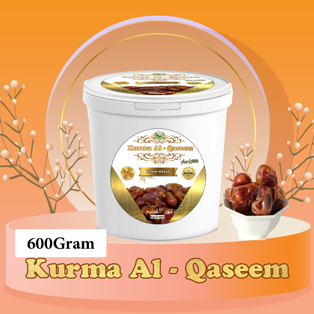 

KURMA EMBER AL QOSIM KHALAS/SAYER - KURMA LEZAT DAN ENAK - MENJAGA IMUNITAS TUBUH 600Gram