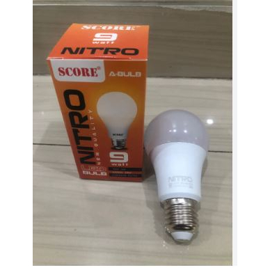 SCORE NITRO Lampu LED Bohlam Bulb Nitro 5W 7W 9W 12W 15W 18W LED Bulat Hemat Murah Putih Terang Bolham Bergaransi 5 Watt 7 Watt 9 Watt 12 Watt 15 Watt 18 Watt Termurah Terlaris