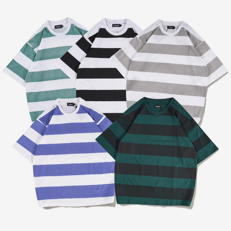 [N01137] T-shirt Oversized STRIPE SALUR