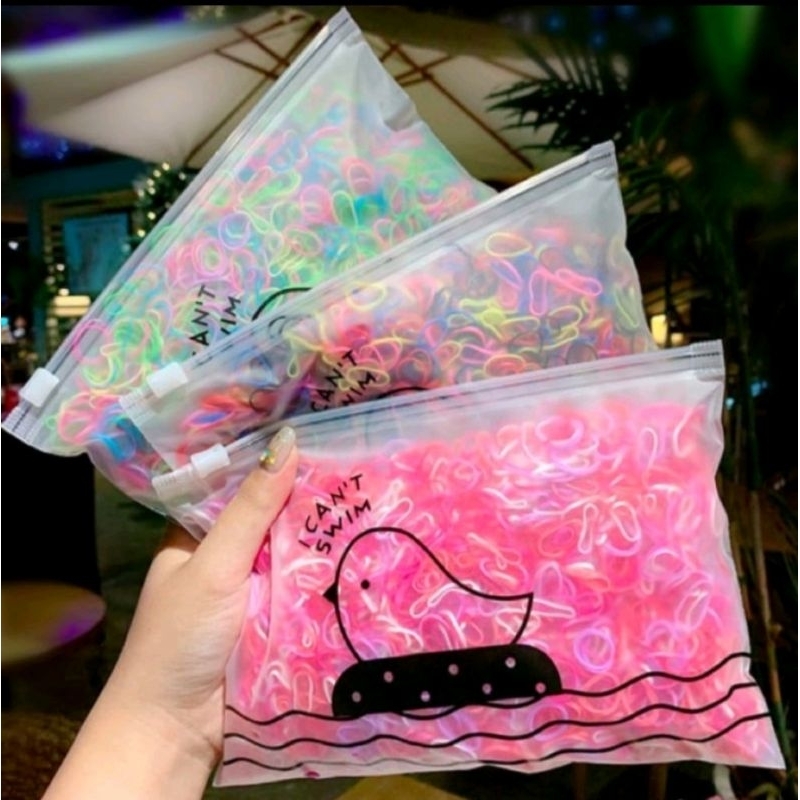 Ikat Rambut Karet / Karet Elastis Free Pouch