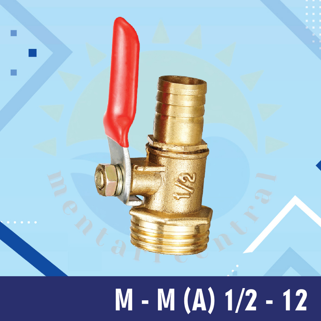 Ball valve kuningan camel 1/2&quot; kran kuningan ball valve kuningan 1/4&quot; 3/8&quot;  male to male M-M (A)