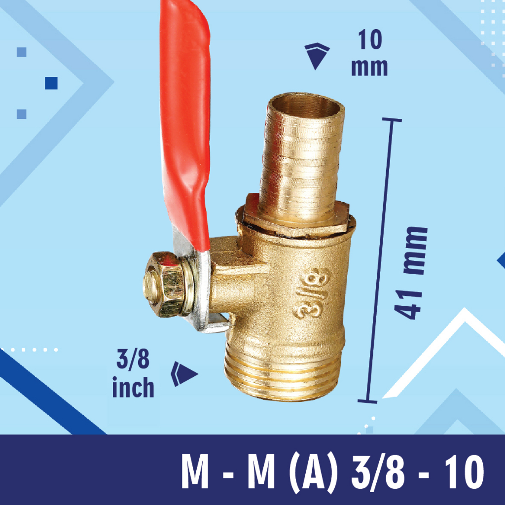 Ball valve kuningan camel 1/2&quot; kran kuningan ball valve kuningan 1/4&quot; 3/8&quot;  male to male M-M (A)