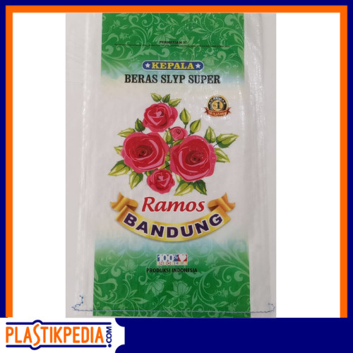 Karung Beras Laminasi Ramos Bandung 25 kg – Ukuran 45x75 cm (ISI 10 PCS)