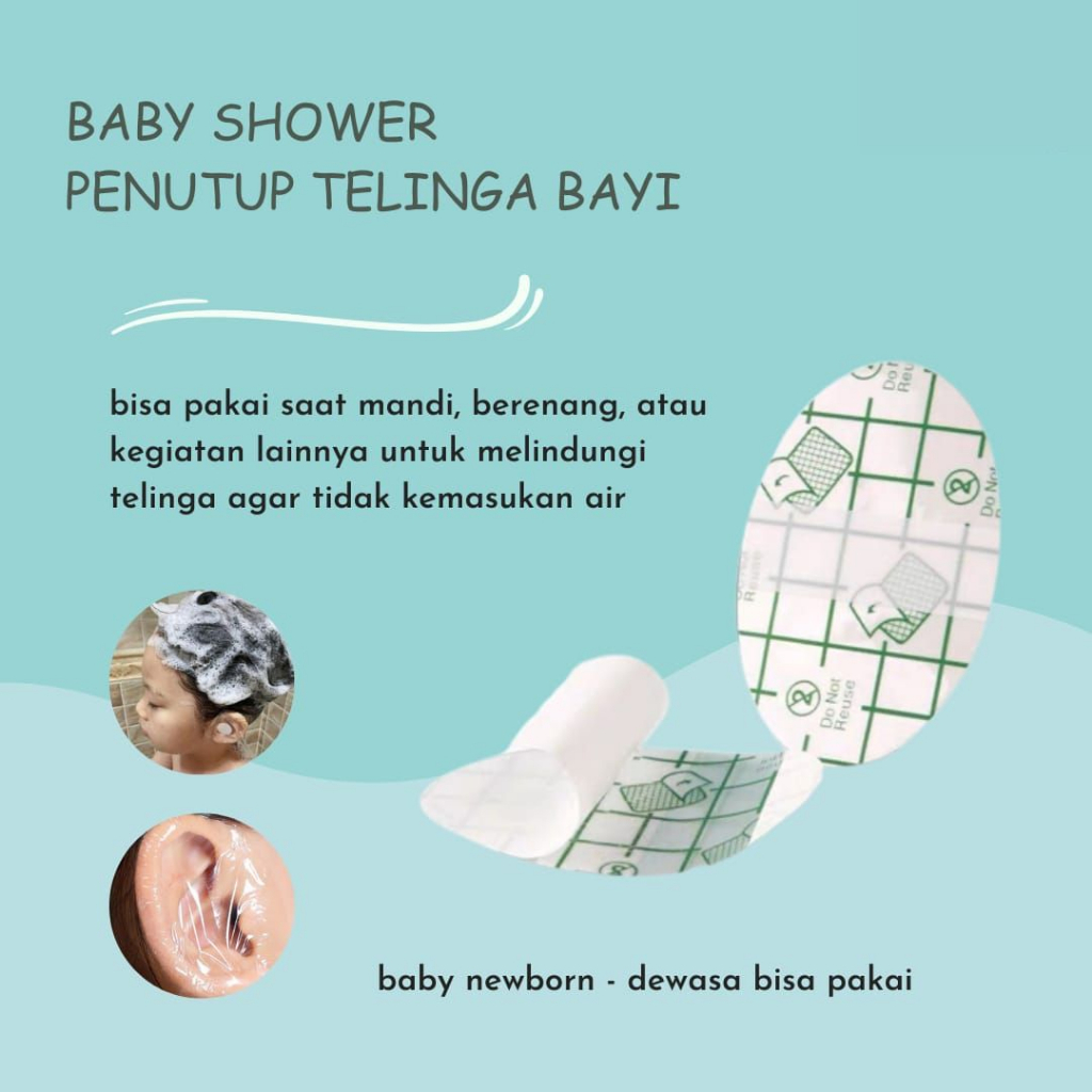 Pelindung Telinga / Stiker Anti Air Telinga Anak-anak / Cover Telinga