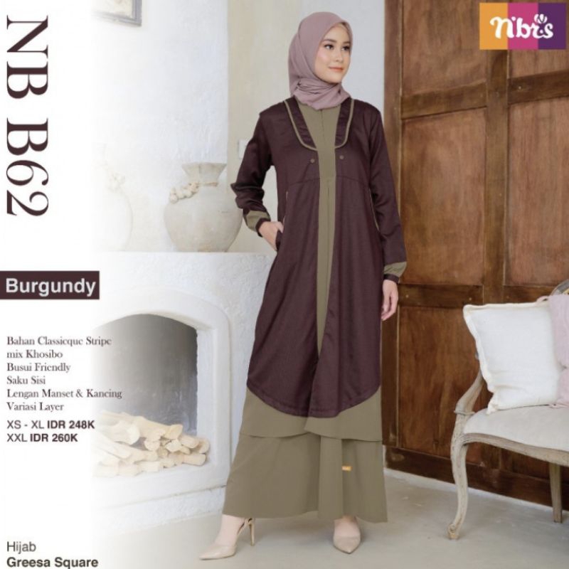 Busana Muslim Wanita Terbaru NB B62 by Nibras