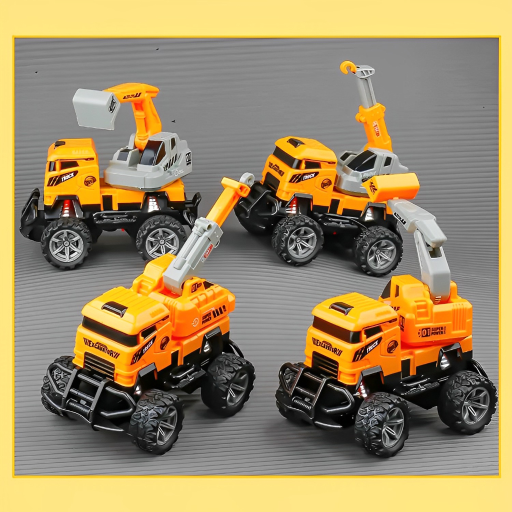 RC Truck Off Road Vehicle Excavator &amp; Lifting Crane | Mainan Mobil Mobilan Anak Laki Laki Terbaru 2023