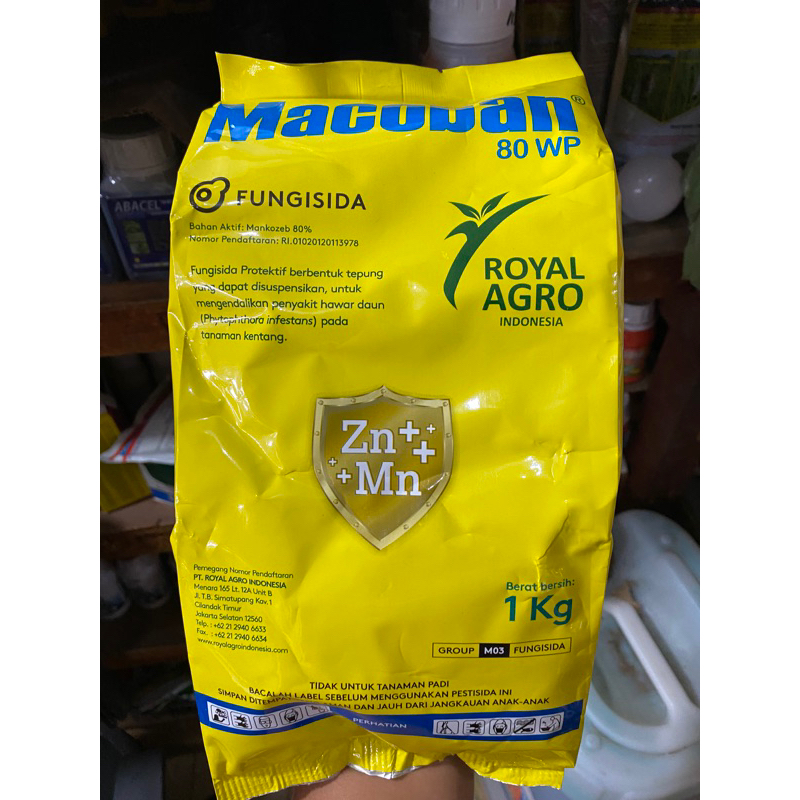 Fungisida macoban 80WP ukuran 1kg
