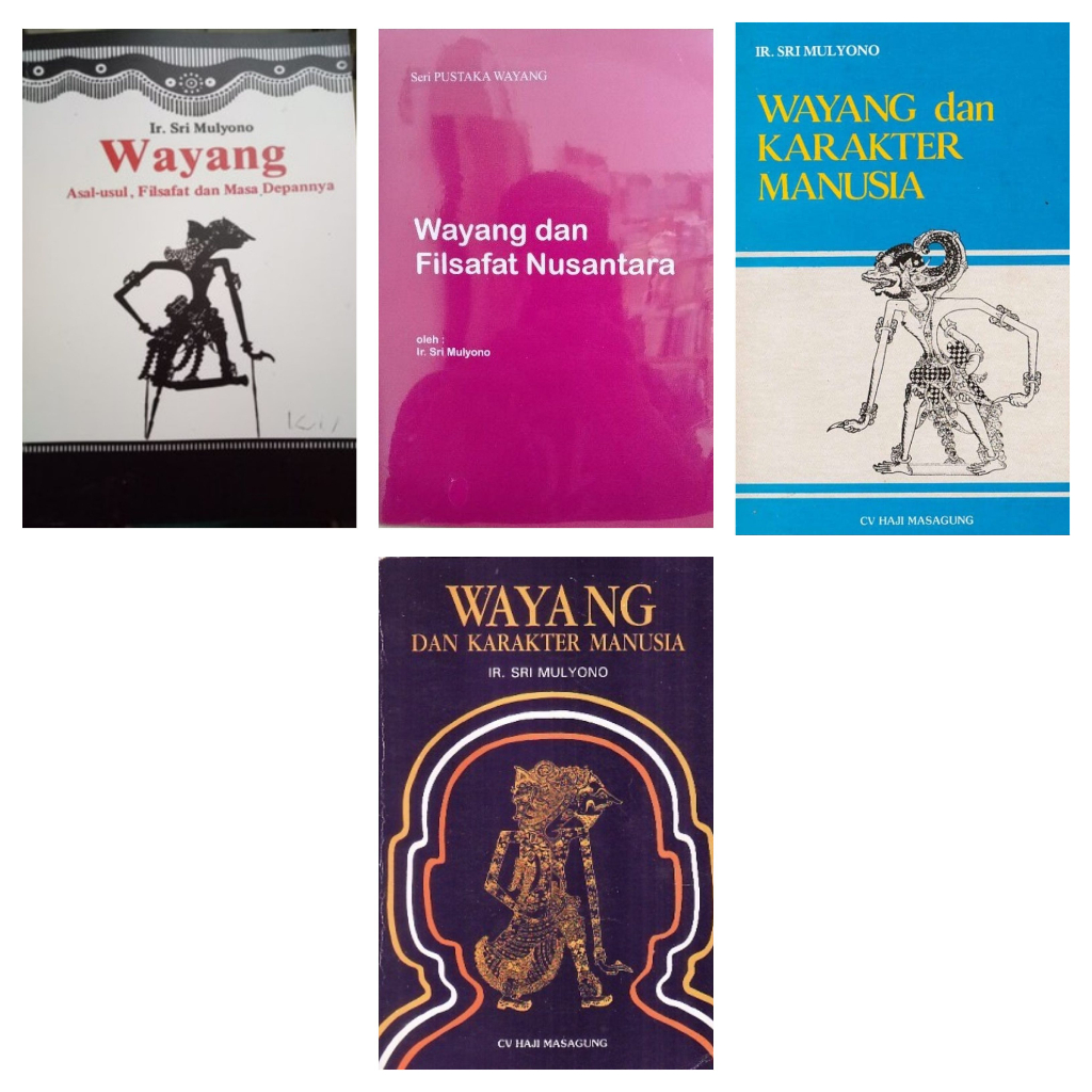 Paket 4 Buku Wayang Asal Usul Filsafat dan Wayang Karakter Manusia - Sri Mulyono - NR