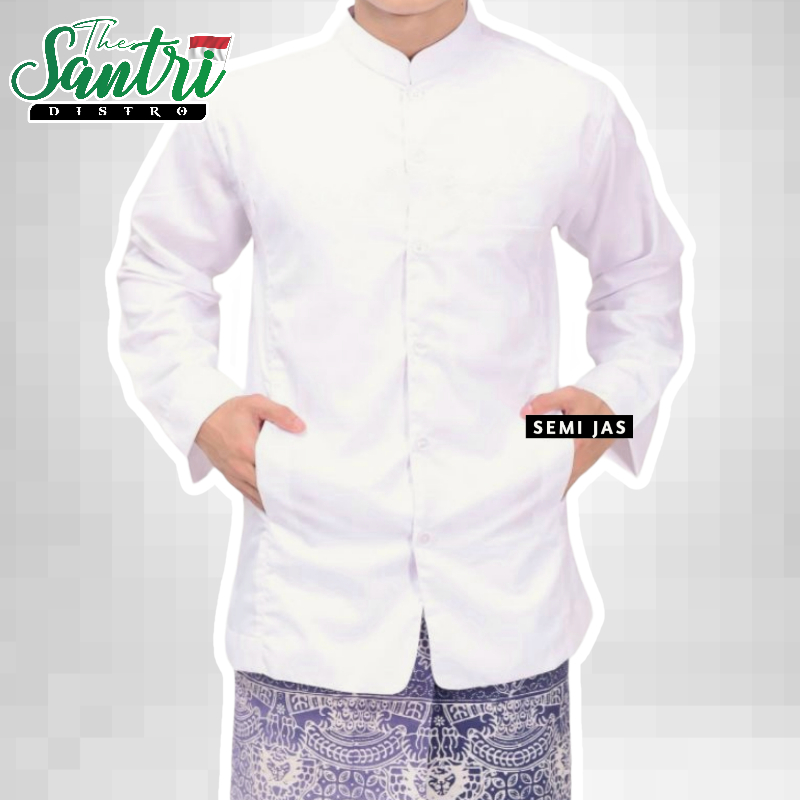 Koko Semi Jaz / Baju Koko Semi Jas Lengan Panjang / Koko Semi Jas Terompah / Koko Semi Jas Pria / Ko