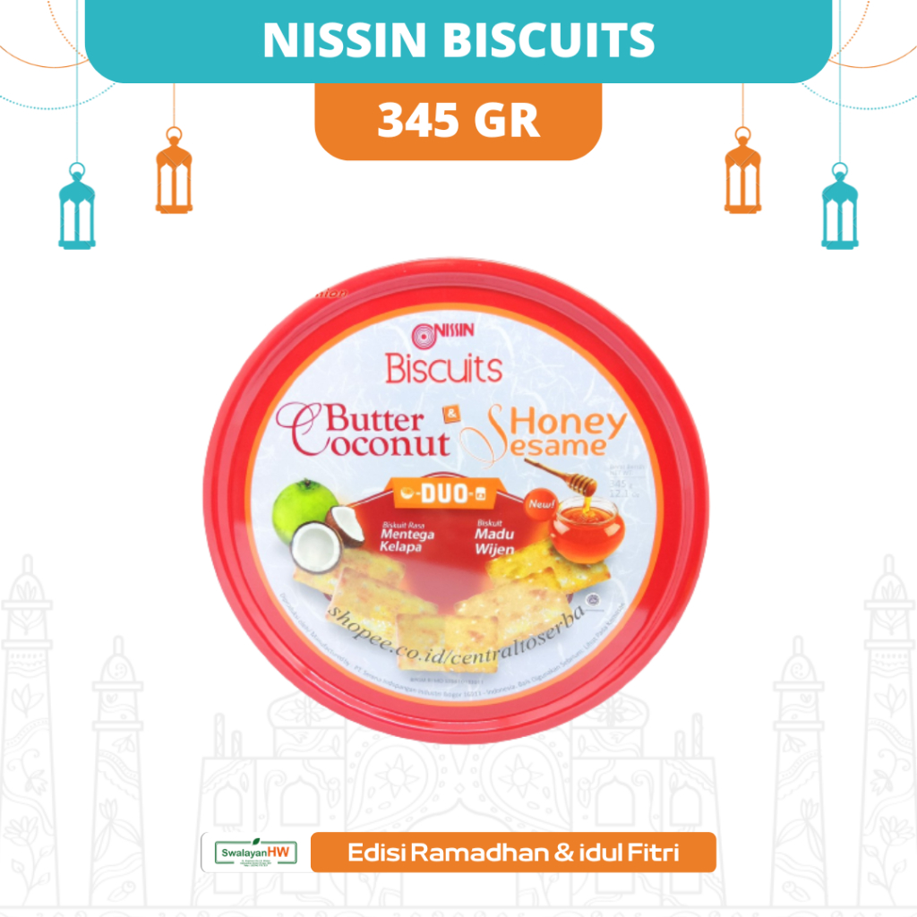 NISSIN BISCUITS BUTTER COCONUT & HONEY SESAME 345R