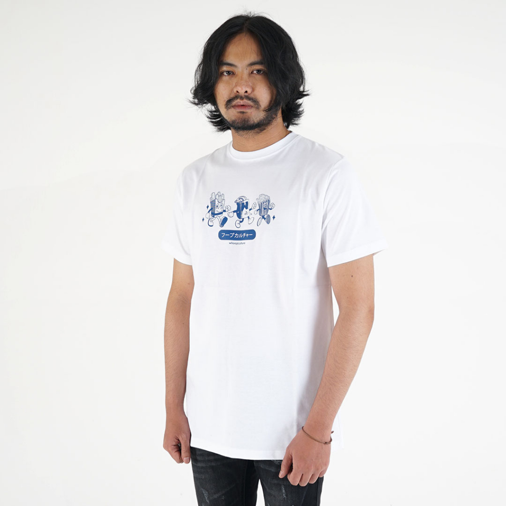 Whoopculture Tshirt &quot;Walking Pop&quot; White