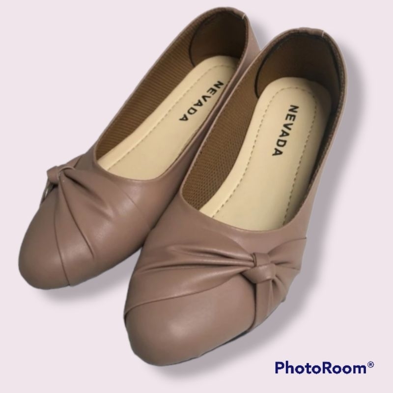 Sepatu Flat NEVADA | Sepatu kerja wanita flatshoes cewek casual Branded (F02)