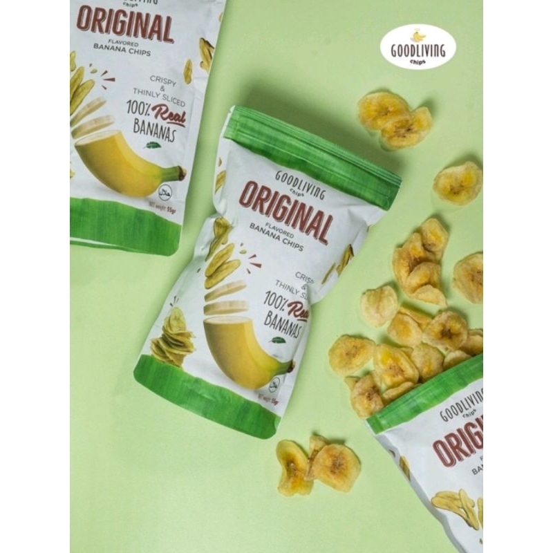 

Goodliving Banana Chips Original 55g
