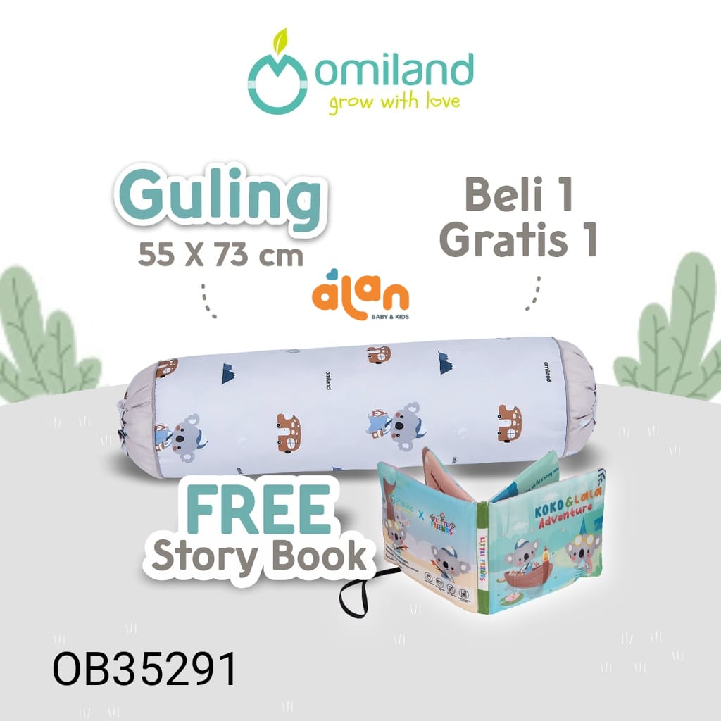 Omiland Guling Anak Gratis Soft Book - Koala Series OB34291 OB35291