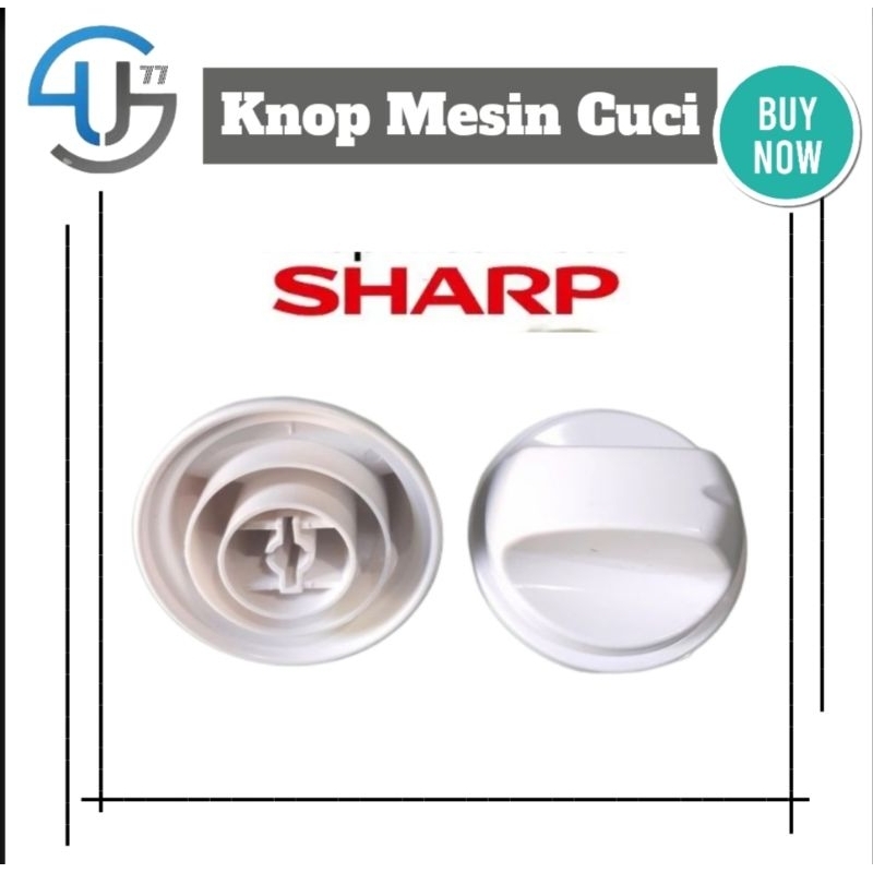 US345 Knop Mesin Cuci Sharp Putaran Handle Timer Pencuci By Toko Haji Usman