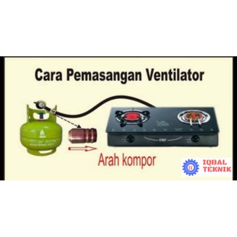 US347 NOKSEL/VENTILATOR/PENTIL SELANG KOMPOR GAS By Toko Haji Usman