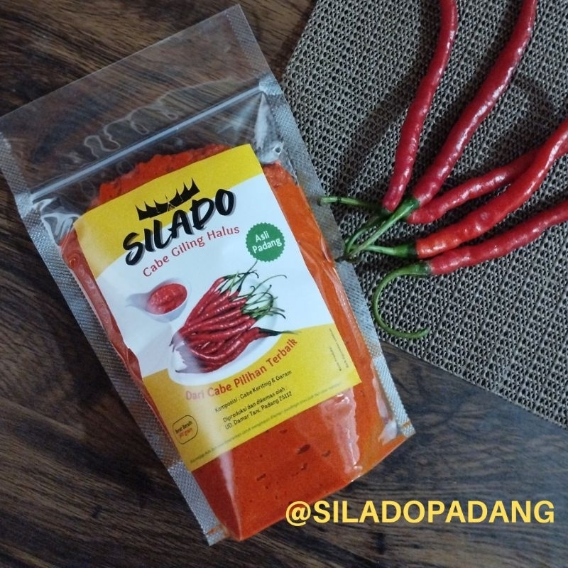 

SILADO Cabe Giling Halus Asli Padang kemasan 500 Gram