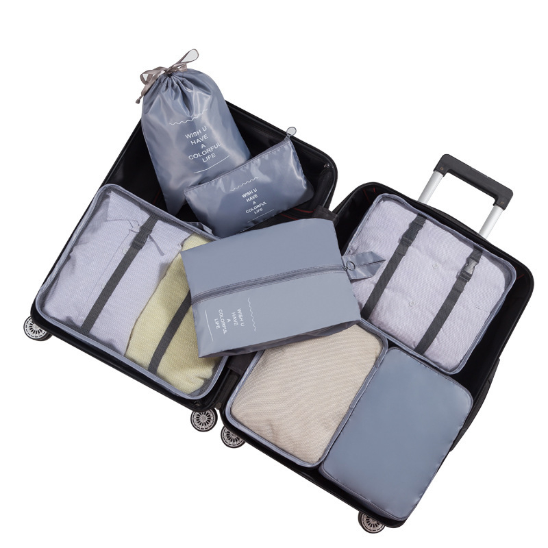 Waterproof Travel Pouch 8in1 / Storage Bag Organizer Tas Penyimpanan Baju Koper Anti Air Tebal