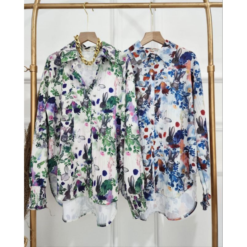 KEMEJA RABIT BY DOE // ATASAN IMPORT PREMIUM // KEMEJA IMPORT  // TOP IMPORT PREMIUM // ATASAN IMPORT.
