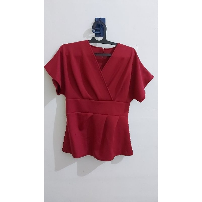 PL Blouse/Atasan Merah