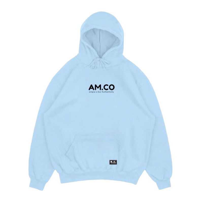 AMSTORE- Hoodie jumbo motif AM.CO simple big size unisex pria wanita size xxl xxxl xxxxl xxxxxl.