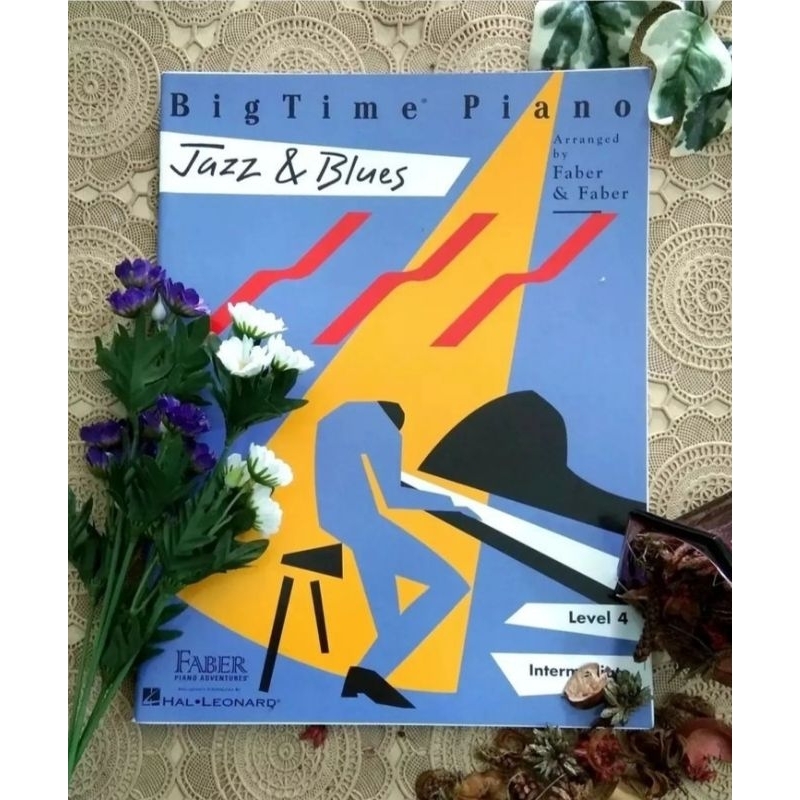 buku piano bigtime piano jazz & blues, buku musik, buku piano