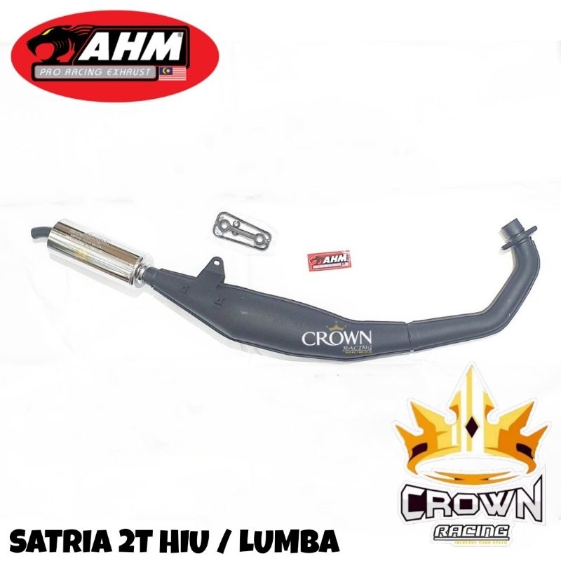 Knalpot AHM Malaysia Standard Racing Satria 2Tak Hiu / Lumba