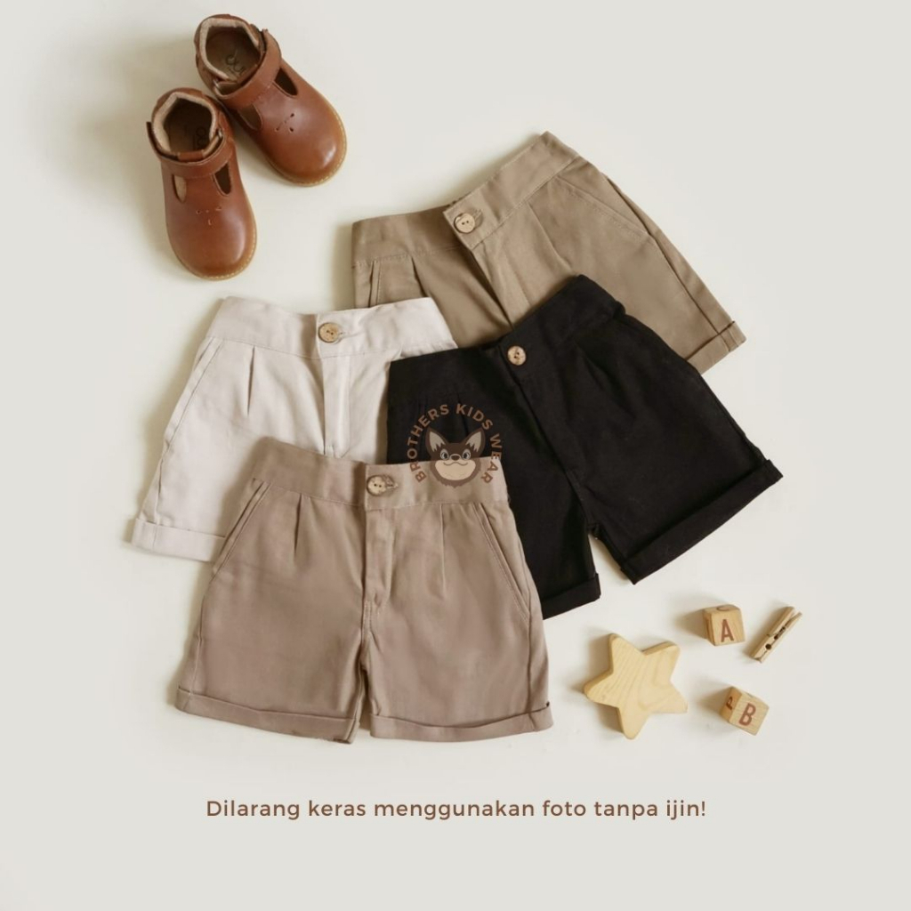 BROTHERS KIDS WEAR - NICKY SHORT PANTS CELANA CHINOS ANAK CHINOS PENDEL ANAK CHINOS PENDEK ANAK