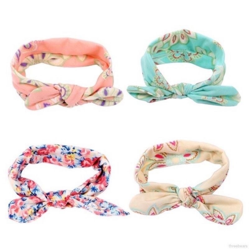 Bando Bayi Motif Bunga / Bandana motif/ bandana bayi / bandana bunga /kado bayi