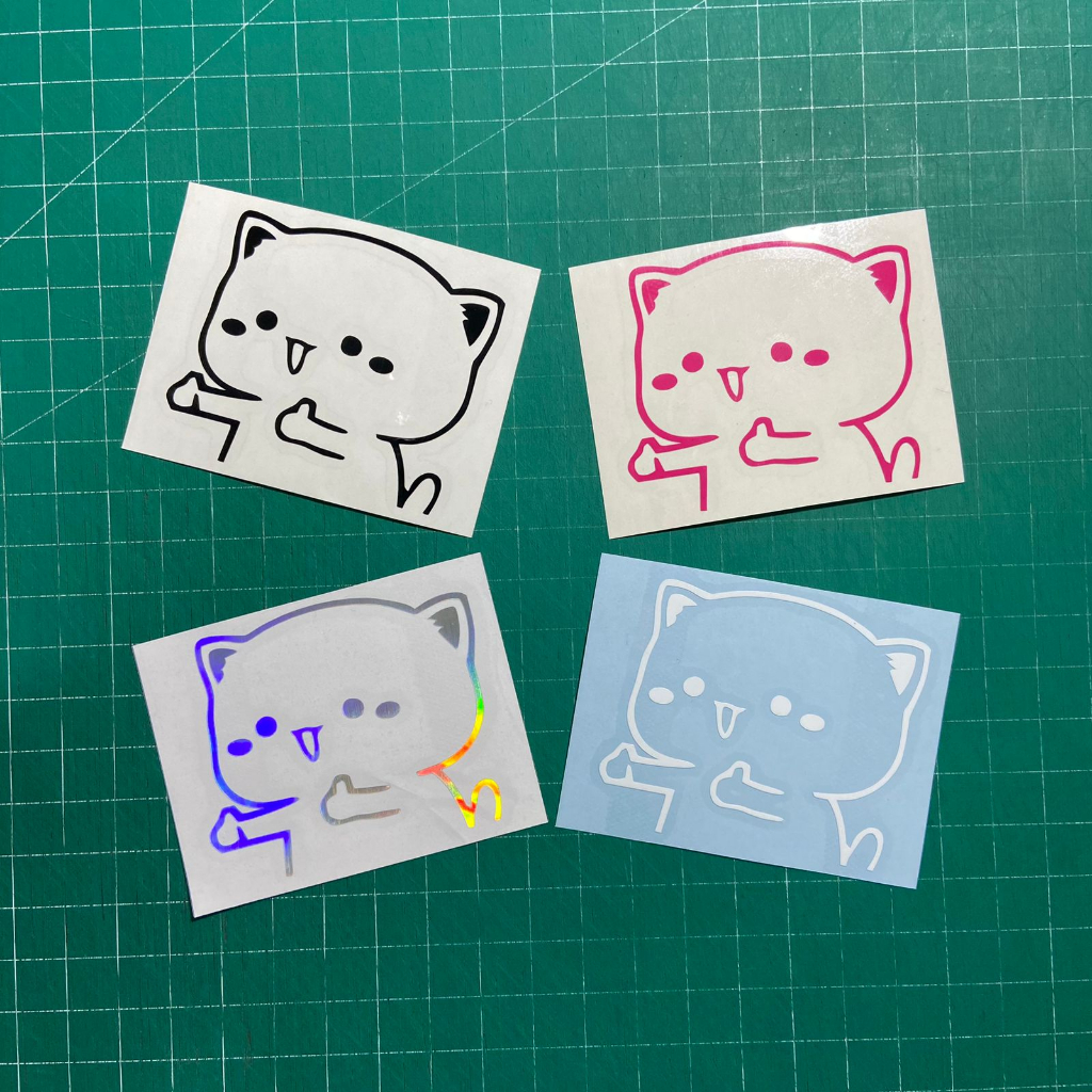 STICKER KUCING LUCU