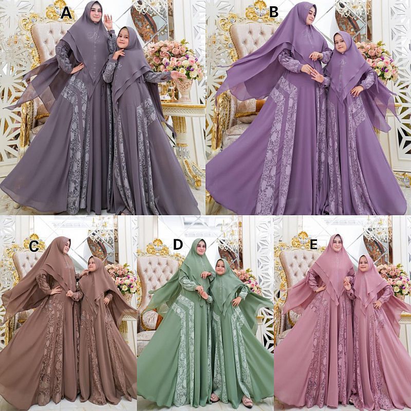 dress muslim/gamis syari/gamis couple Madina Syari