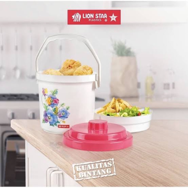 Lion Star Food Carrier 14 cm Rantang Tunggal Plastik