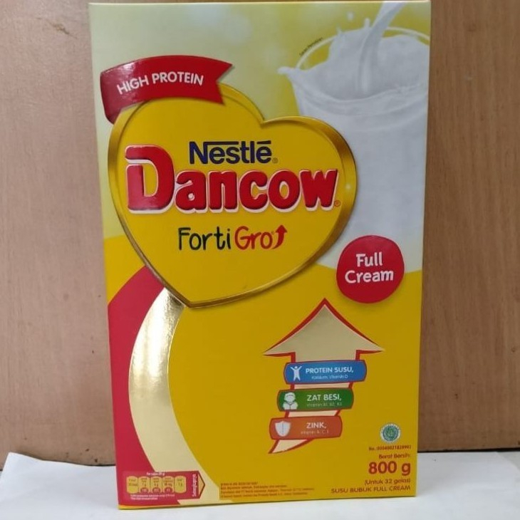 Dancow FortiGro Full Cream 800g susu bubuk untuk anak dan dewasa