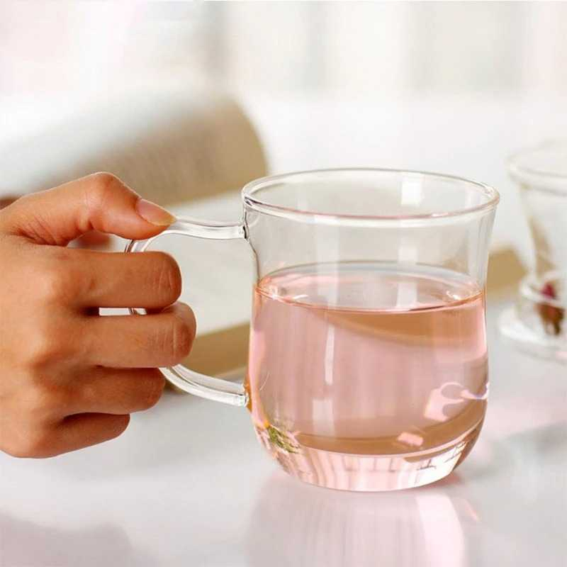 One Two Cups Cangkir Teh Tea Cup Heat Proof with Infuser Filter 420 ml - OTC42 - Transparent