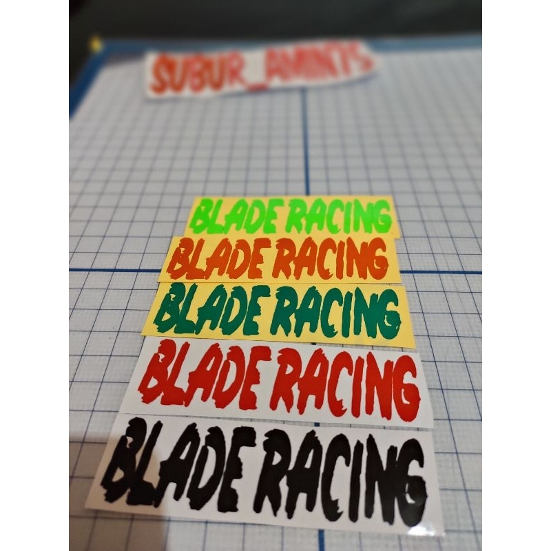 Stiker BLADE HONDA BLADE RACING