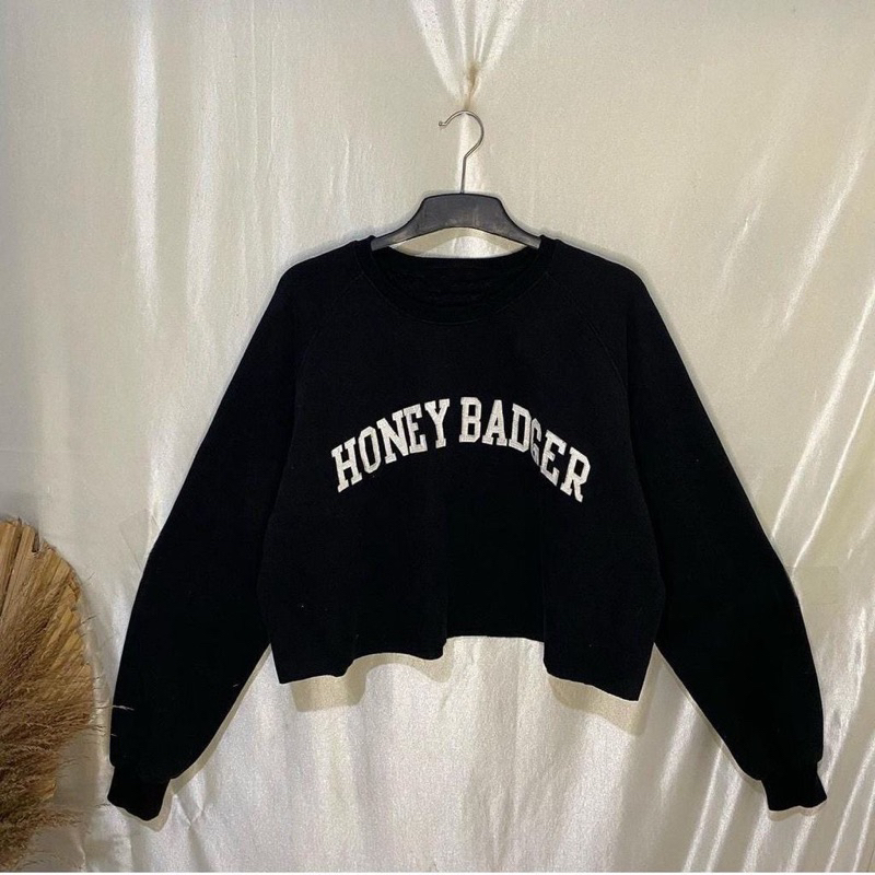 Sweater Crop HONEY BADGER Fleece (LD 110, P 43)